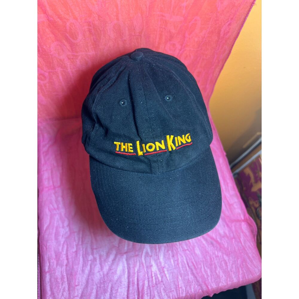 Disney Lion King Hat Adjustable Unisex Embroidered Color Black The Lion King